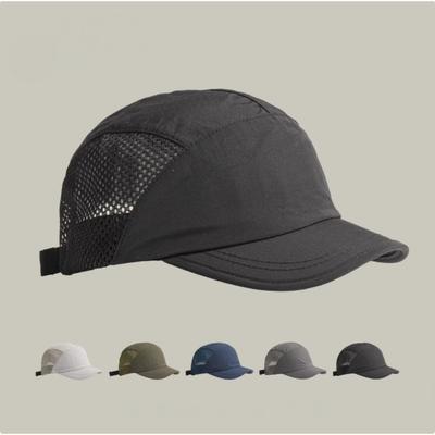 Винтажная бейсболка с коротким козырьком, однотонная, из нейлоновой сетки, унисекс, для активного отдыха, спорта, бега, езды на велосипеде, модная одежда