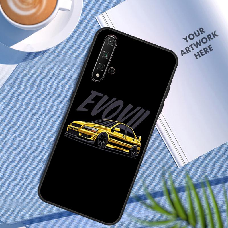 Yellow Jdm Cars For Huawei Nova 3i 7i 8i 11 12i 10 9 SE Y60 Y61 Y70 Y72 Y73 Y90 Y91 P20 P30 Pro P40 Lite Case