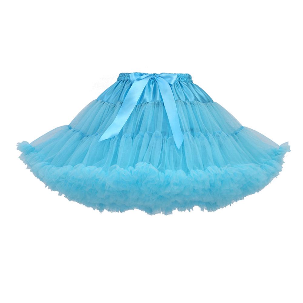 Women Girls Lolita Petticoat Crinoline Underskirt Swing Tutu Princess Skirt Hippy Cosplay Cute