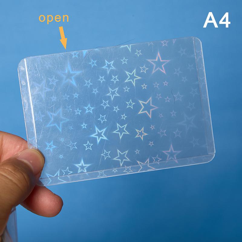 10 шт., звезда, любовь, сердце, Kpop, фотокарта с верхней загрузкой, рукава для фотокарточек, защитный чехол для фотокарточек с изображением идола