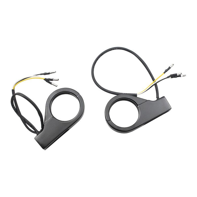 Подходит для мотоцикла 41 мм передняя вилка Snap-In поворотник алюминиевый сплав светодиодный желтый световой сигнал поворотник 12 В