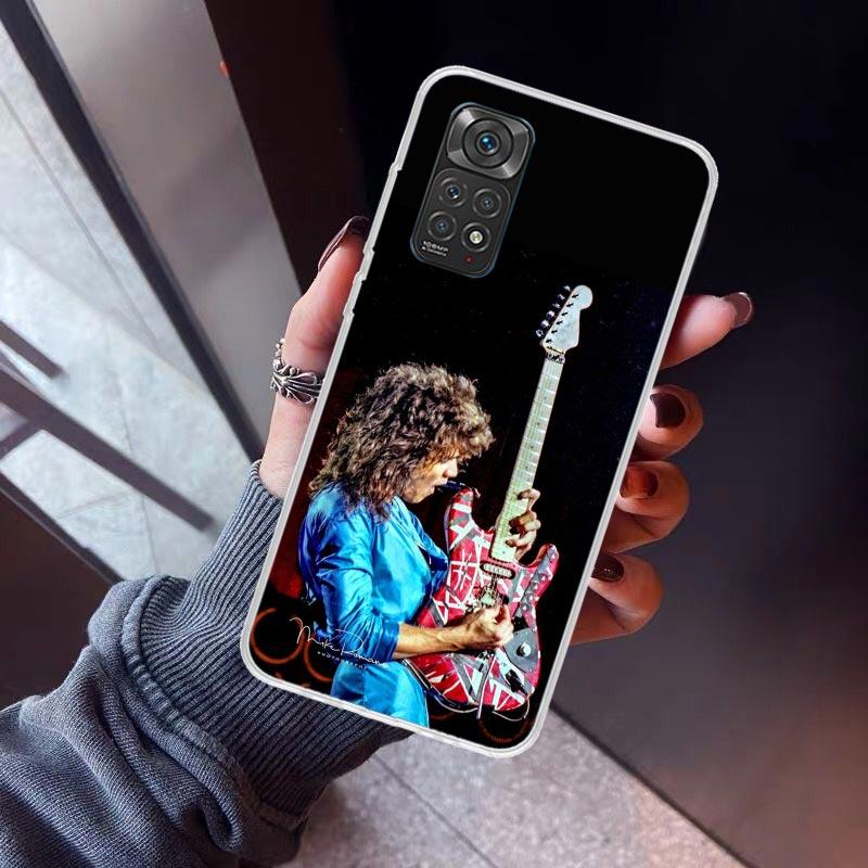 Eddie Van Halen Graphic Guitar Phone Case For Xiaomi Redmi Note 15 14 14S 13 12S 12 Pro Plus 11S 11 10S 10 4G Cover 11E 11T 5G P