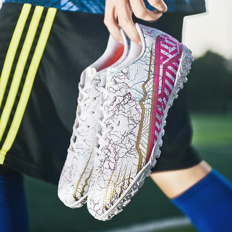 Football Boots Short Nail Rubber TF Artificial Lawn Professional Large Size Children Football Shoes Men's Low -top Large Size Training Shoes
