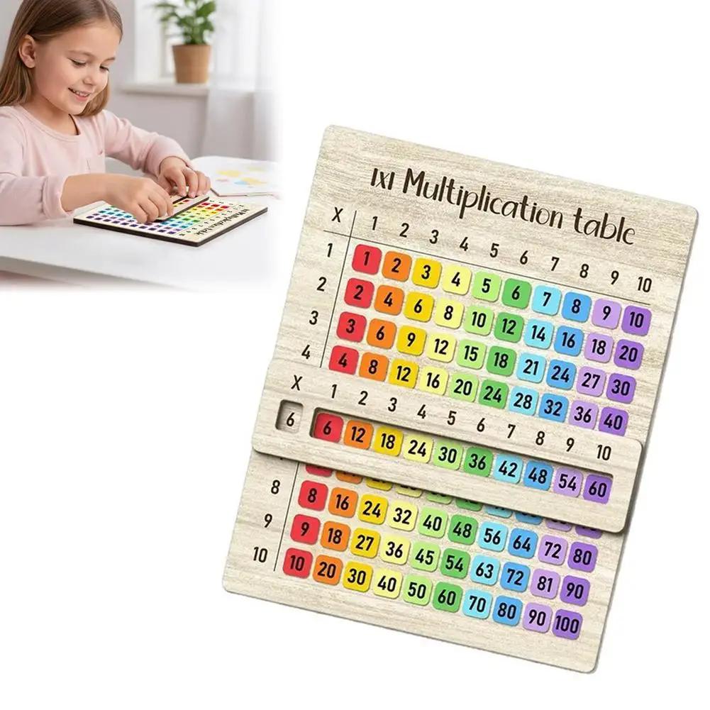 Kawaii Wooden Multiplication Board Game Montessori Educational Counting Toy Kids Birthday Gift Classroom Prizes Party Favors