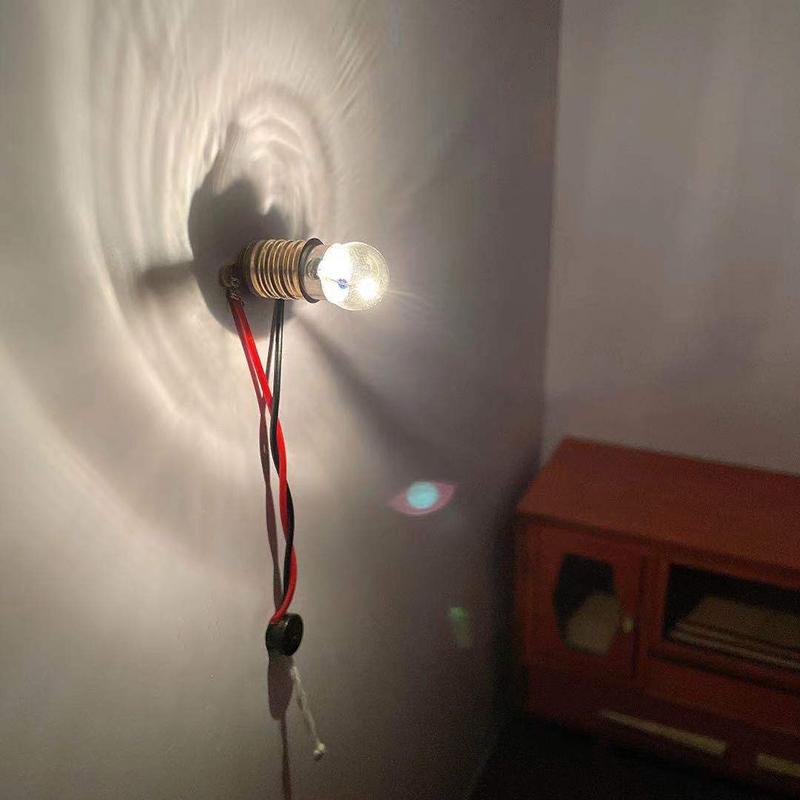 1Комплект 1:12 кукольный домик, миниатюрная лампочка, держатель для лампы, модель домашнего освещения, декор, игрушка, аксессуары для кукольного дома