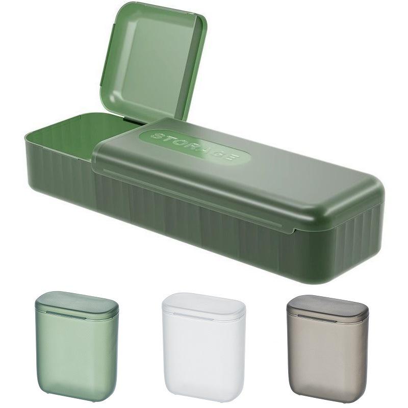 Настольный органайзер для кабелей с крышкой — позволяет хранить кабели, шнуры наушников и зарядные устройства.