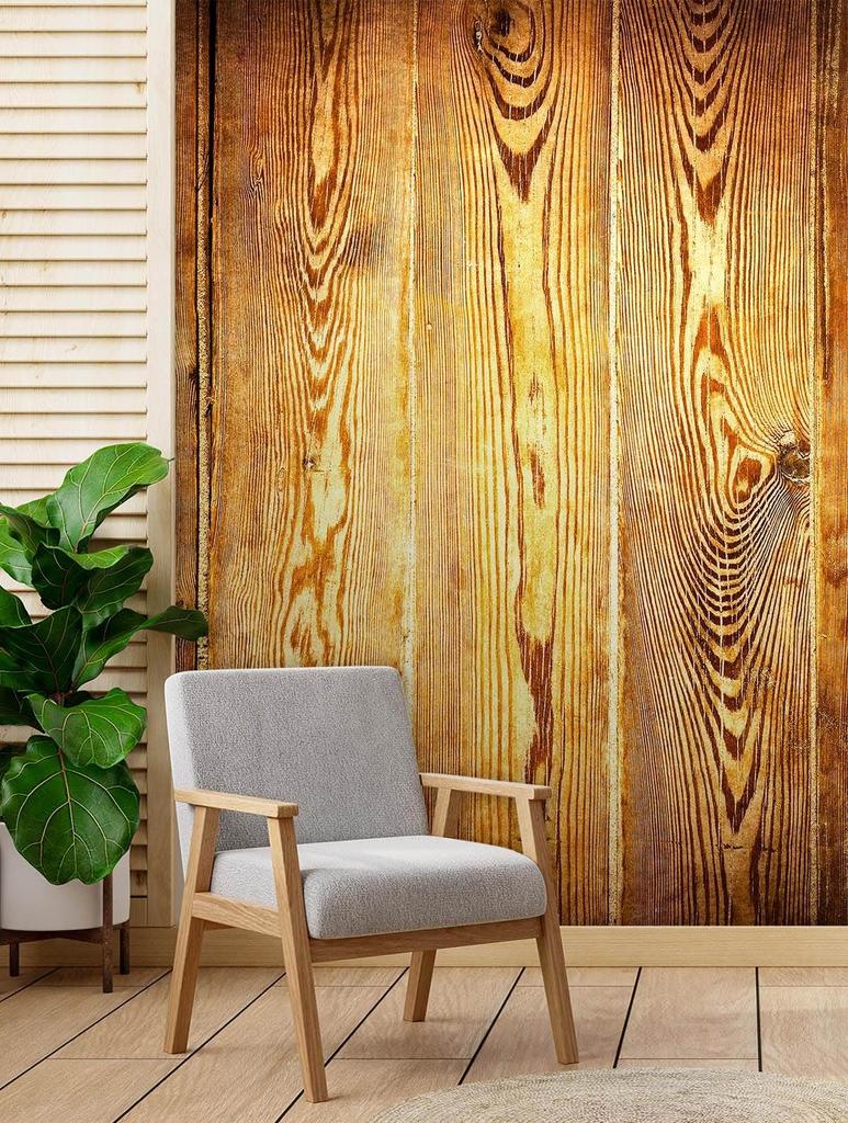 Обои Золотые доски дерево