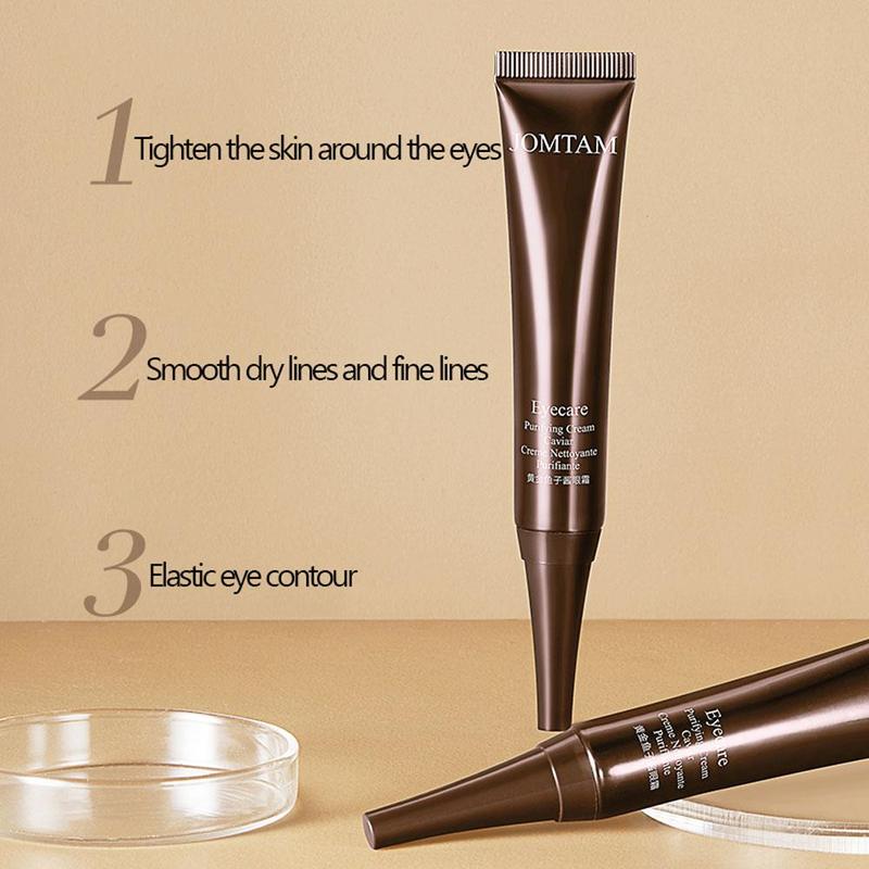 JOMTAM Золотая икра Уход за кожей вокруг глаз Увлажняющий Задерживает старение Удаляет веснушки и морщины Удаляет темные глаза Укрепляющая сыворотка для глаз 20 г