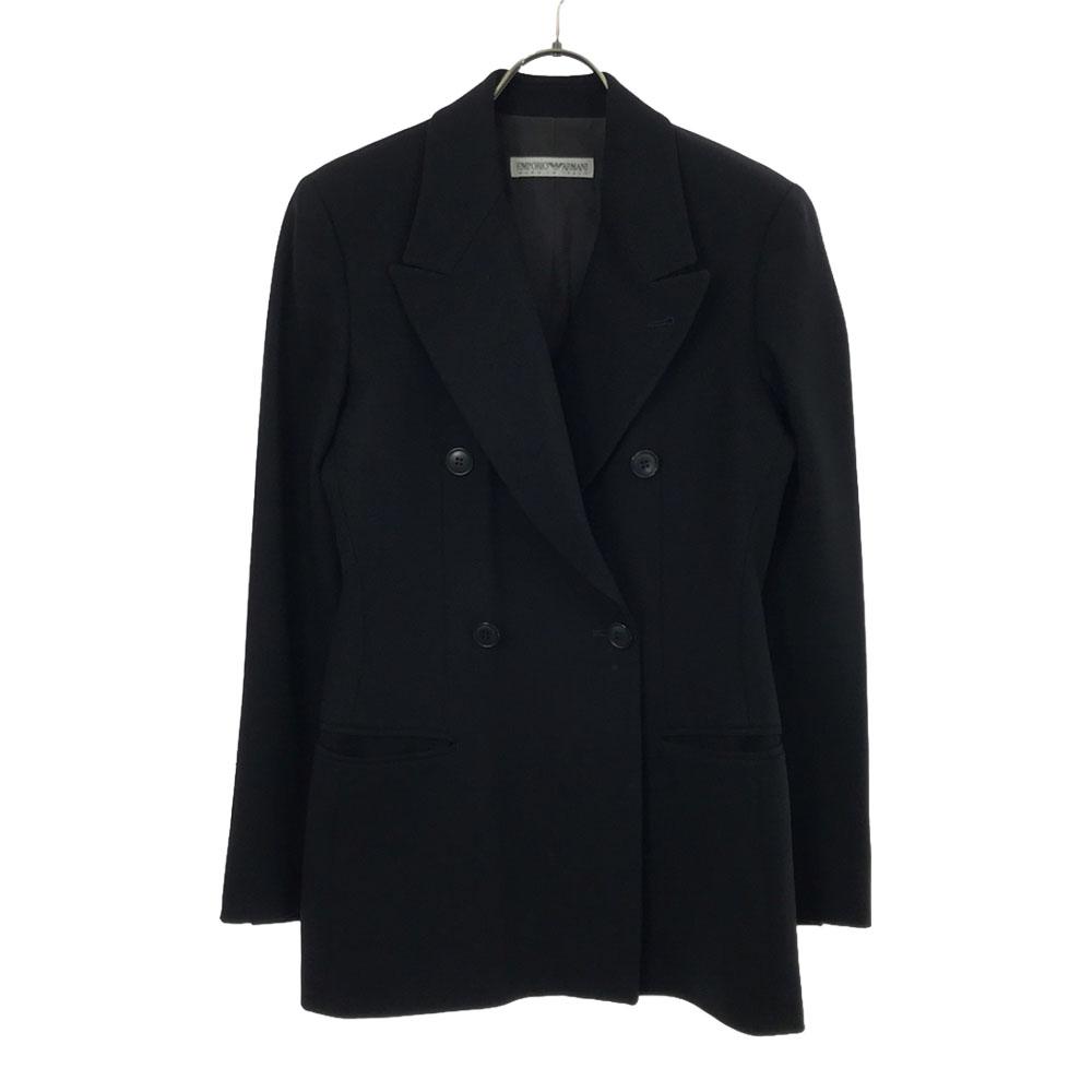 Emporio Armani Костюм-юбка из шерсти 90-х годов производства Италии 38 размер черный Пожилые женщины Б/у