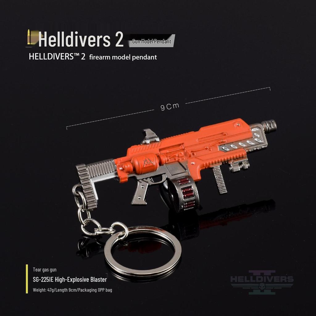 Helldivers 2 Мини-солдат Оружие Подвеска Брелок Украшение
