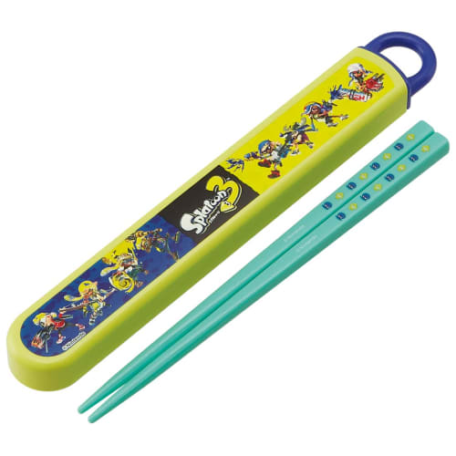 Skater Children's Chopsticks Chopstick Box Set 16.5cm Children's Lunch Box Antibacterial Treatment Boys Girls Easy To Open Sliding Type Made In Japan