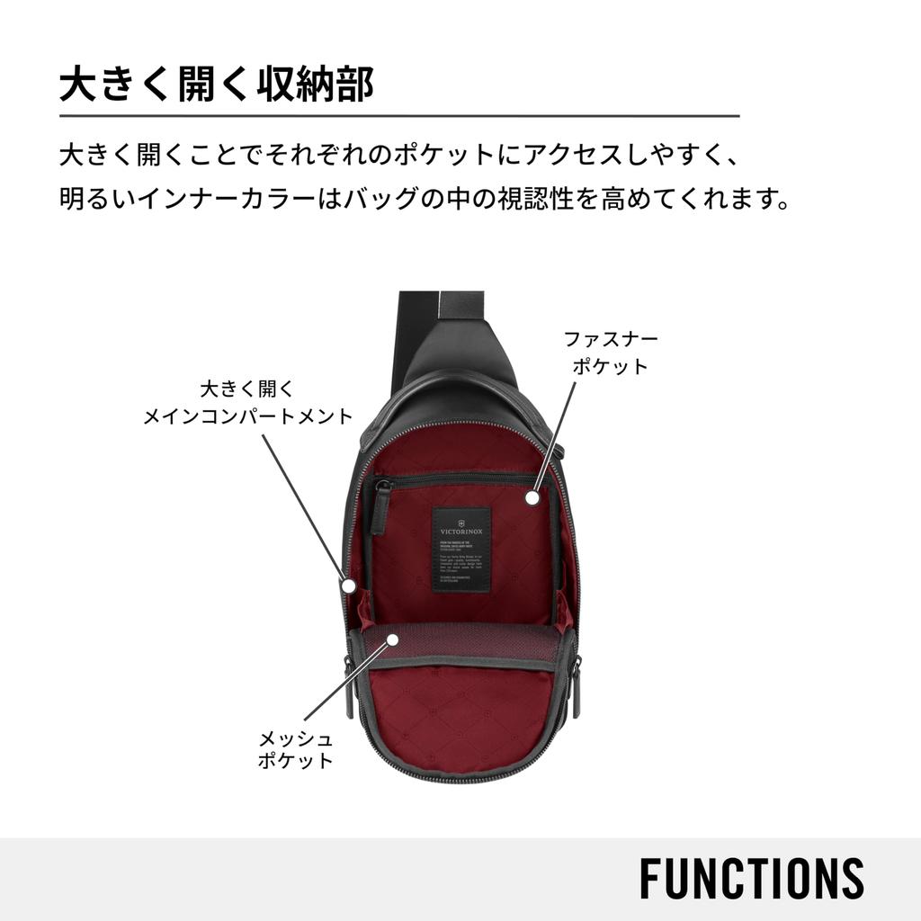 Victorinox Alox Nero Sling Крутая и городская сумка через плечо для мужчин и Легкая и черная сумка, 5 л, Женская, Повседневная, На одно плечо, Через плечо, Крутая,