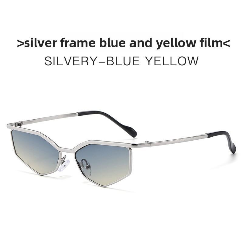 Cyberpunk Geometric Sunglasses With Pc Lenses Uv400 For Fashion Forward Adults