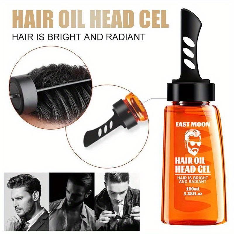 100 мл два в одном масло для волос гель крем для волос расческа с широкими зубьями винтажное масло для волос большая задняя часть головы расческа для волос воск для укладки увлажнение стойкая фиксация для мужчин