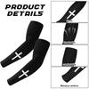 1 Pair Cooling Arm Sleeves - Uv Protection & Compression For Sports (Football/Baseball/Cycling) - Christian Youth & Adult Sizes