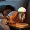 Upgrade Voice Control Dancing Jellyfish Lamp with Remote Control Rechanging Table Night Light Color Changing Atmosphere Light Birthday Christmas Gift