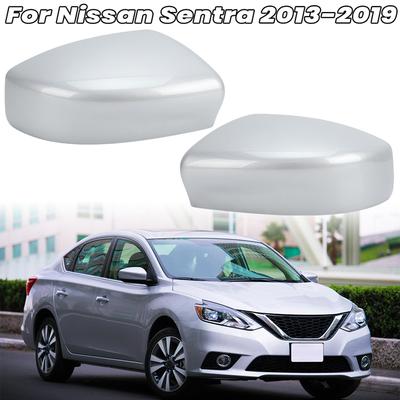 Накладка на зеркало заднего вида Для Nissan Sentra 2013 2014 2015 2016- Версия для США Лунный Серебристый С защелкой Автоаксессуары