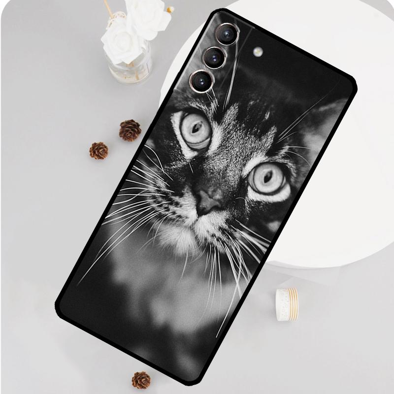 Чехол для телефона с глазом кошки для Samsung Galaxy S26 S25 S24 S20 S21 S22 S23 Ultra S10 Plus S25 FE Funda Cover