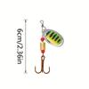 10pcs/Set Hard Bait Metal Spinner Baits Kit Fishing Lures Spinnerbait for Bass Trout Salmon with Tackle Boxes Lure