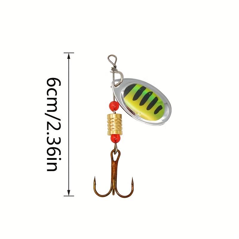 10pcs/Set Hard Bait Metal Spinner Baits Kit Fishing Lures Spinnerbait for Bass Trout Salmon with Tackle Boxes Lure