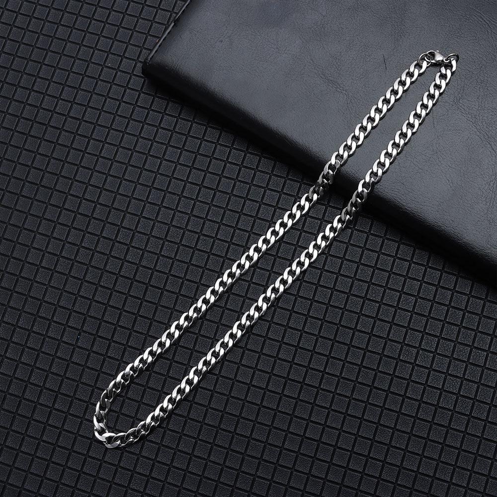 5/7/9/MM Men Punk Gothic Choker Cuban Chain Metal Collar Heavy Link Stainless Steel Necklace