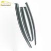 3D Stainless Steel Rain Guards with Bright Strip for 15-18 Sonata - Deflectors & Decorative Stickers Set