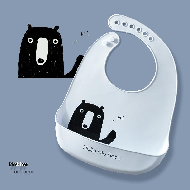 Водонепроницаемый силиконовый детский слюнявчик - Устойчивый к пятнам, Идеальный для детского сада и кормления