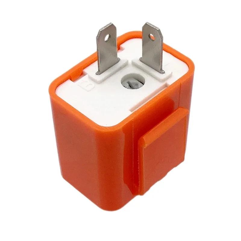 2-контактное светодиодное реле мигалки, универсальное 12 В, регулируемая частота сигналов поворота, реле мигалки для мотоцикла, сигнал поворота