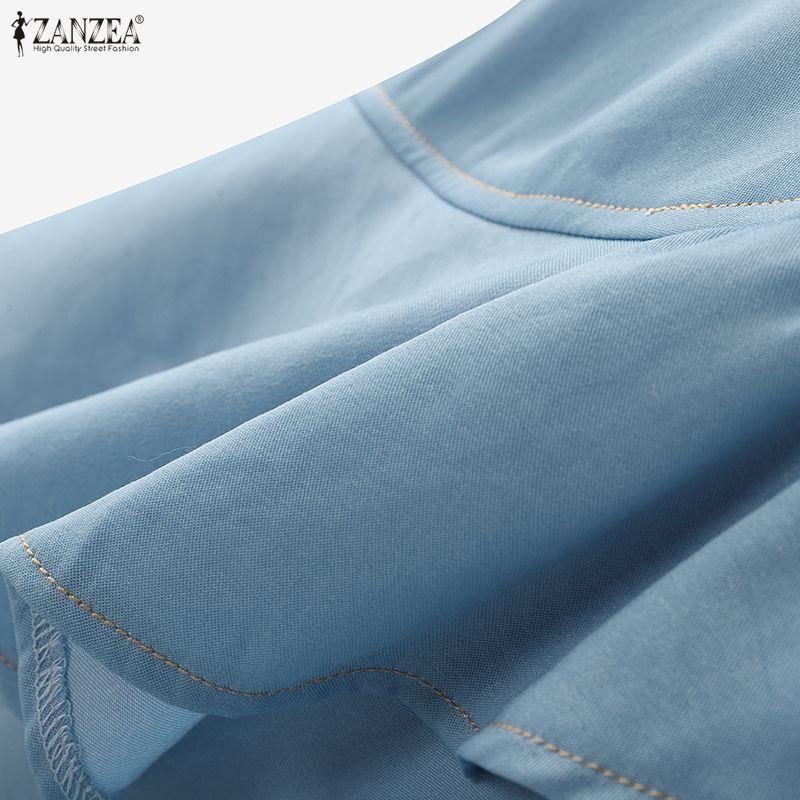 ZANZEA Женская элегантная повседневная многослойная юбка-русалка с оборками, длинная