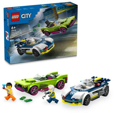 LEGO Полицейская машина Городская Погоня Мышечный Автомобиль Игрушка Игрушка Подарок День Рождения Блок Образовательный Рождество Мальчики Девочки Дети 6 Лет 7 Лет 8 Лет