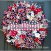 4th Of July Wreath Door Hanging Decoration With USA Flag Patriotic Party Home Outdoor Festive Display