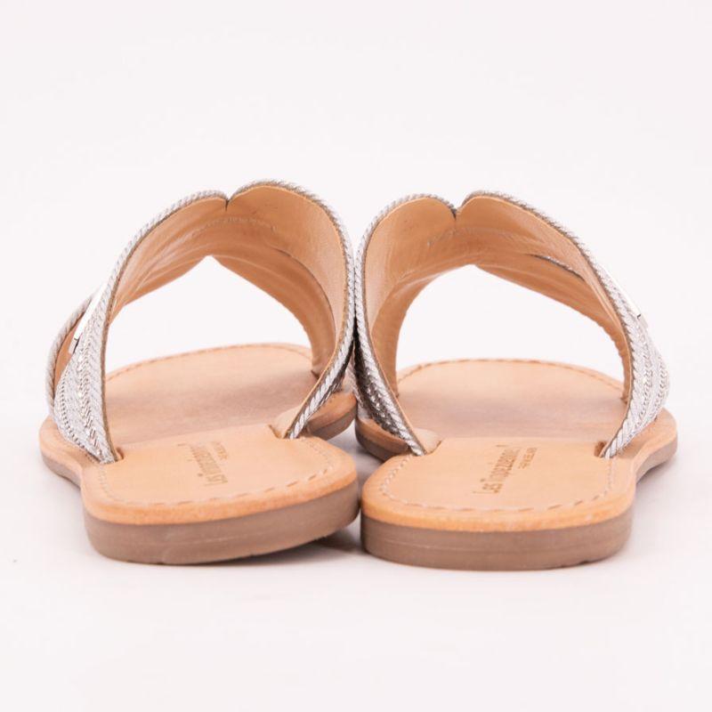 Мулы гавана серебристые со стразами Женские LES TROPEZIENNES PAR M.BELARBI