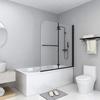 VidaXL Folding Shower Cabin 2 Panels Shower Wall Bath Cabin Shower Screen Bathroom Home 147194