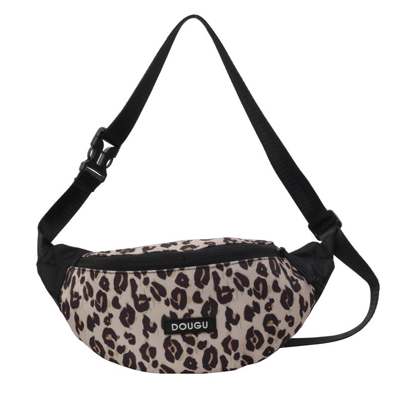 Женская нагрудная сумка с леопардовым принтом, многофункциональная сумка через плечо, сумка через плечо