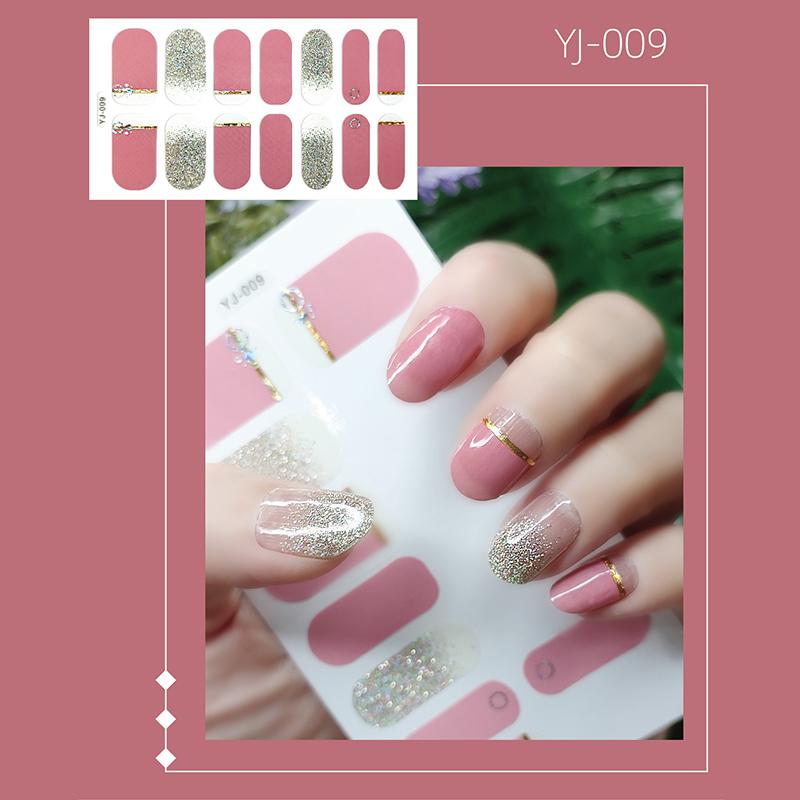 1шт наклейки для дизайна ногтей самоклеящиеся обертывания для ногтей полное покрытие наклейка маникюр