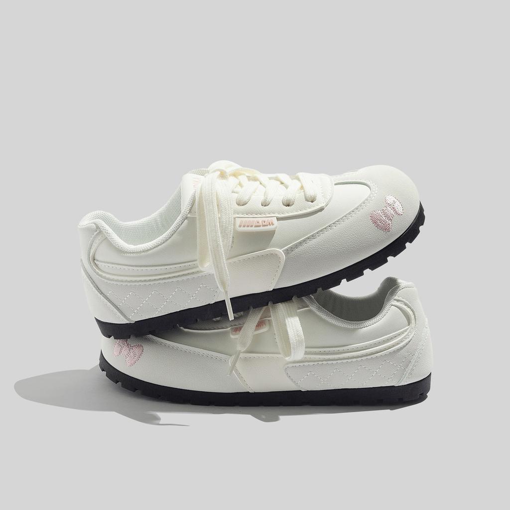 Женская повседневная обувь 2025 Осень Новый тренд Удобная мягкая подошва Нескользящие балетки Легкие дышащие на шнуровке Вулканизированная обувь