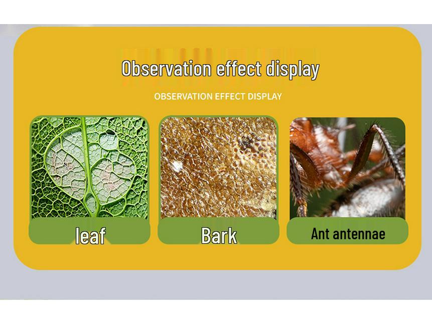 Детский HD микроскоп, научный набор с образцами, увеличение 40-16000x, для учеников начальной и средней школы.