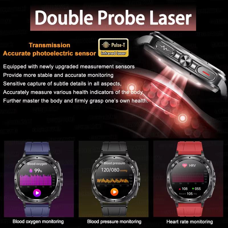 2025 Новые Смарт-часы Health Watch 7 Ultra Мочевая кислота Липиды крови ЭКГ+ФПГ Кровяное давление Пульс Смарт-часы