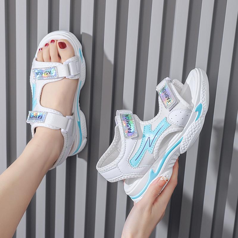 Летние ультралегкие сандалии женские спортивные сандалии для девочек сандалии на липучках для девочек