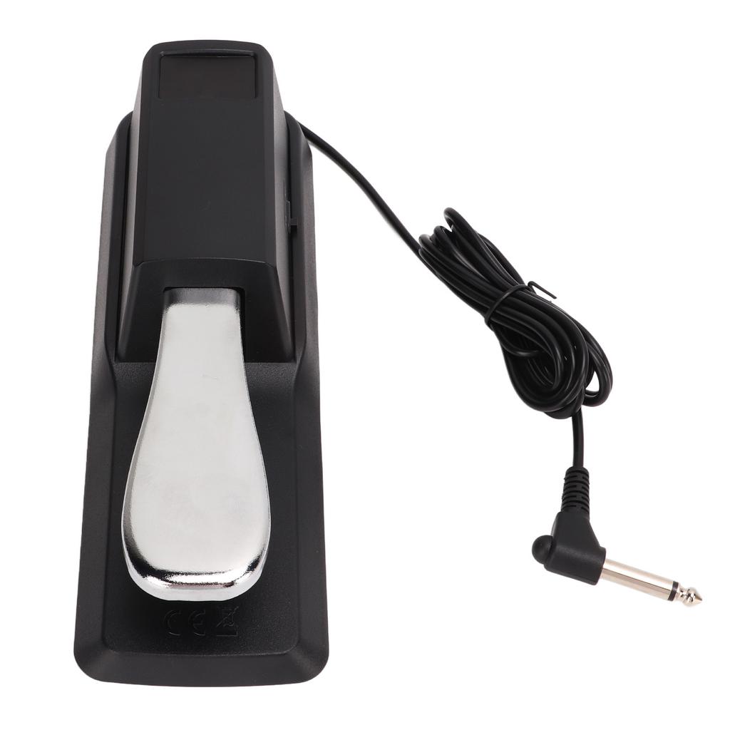 Sustain Pedal with Cable Metal Foot Pedal Compatible with All Electronic Keyboards Digital Piano