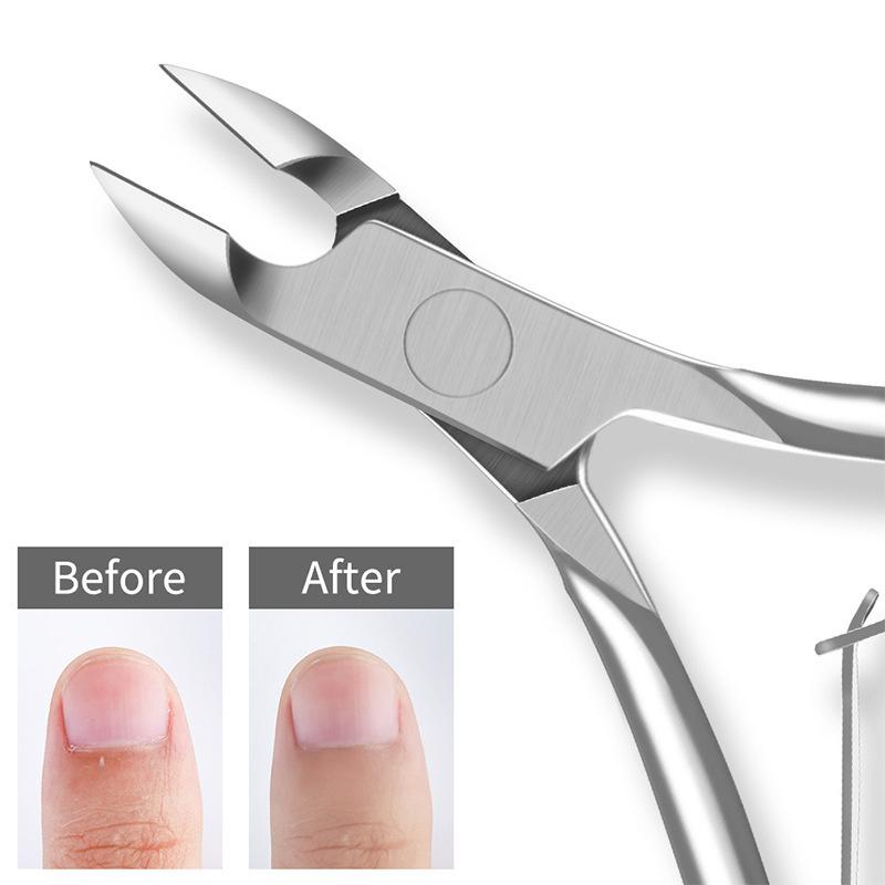 Stainless Steel Nail Cuticle Nipper 2in1 Dead Skin Scissors Sharp Manicure Beauty Tool for Salon and Home