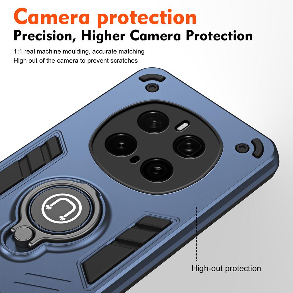KEYSION Противоударный чехол для HONOR Magic 7 Pro 5G, защитное кольцо для камеры, подставка, задняя крышка для телефона Huawei Magic 7 Pro 5G