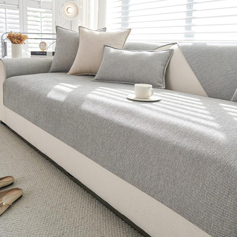 Anti Scratch And Wear-Resistant Sofa Cover Skin Friendly Breathable Simple Sofa Cushion Cover Anti Slip Suitable For All Seasons