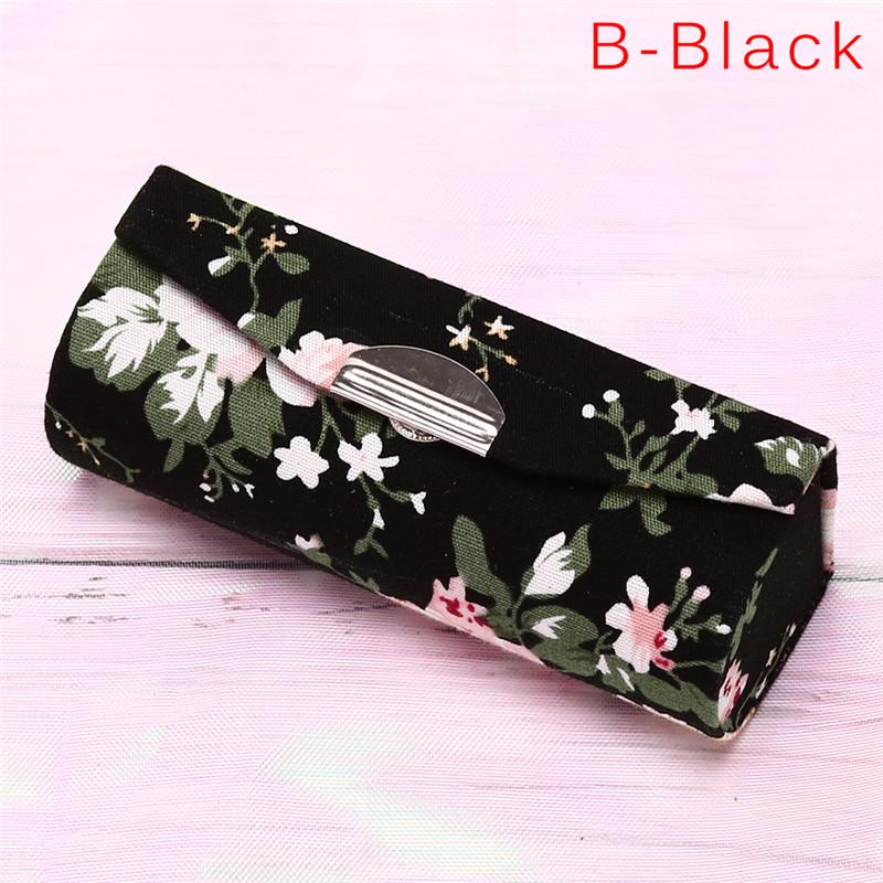 Lipstick Case Retro Embroidered Holder Flower Design With Mirror Packaging Box