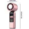Portable Handheld Fan, 100Speed Rechargeable Cooling with LED Display, Foldable Pocket Travel Fan Pink