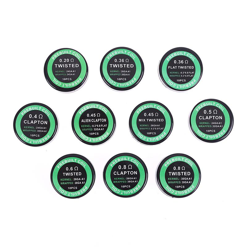 10 шт. A1 витые плавленые катушки Hive Clapton, готовые обмотки проводов, катушка Rda
