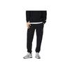 Li-Ning Wade Series Solid Color Drawstring Joggers With Brand Logo Print Men Bottoms Black AKLSC67-1