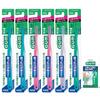 Зубная щетка GUM Dental, компактная головка, обычная микро, 6 штук, бонус включен. Оптовая покупка не может быть выбрана #202 [3-рядные щетинки] + Цвет