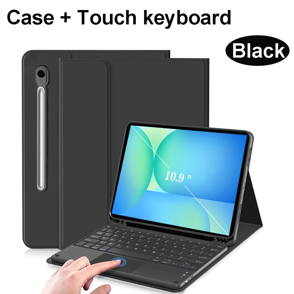 Чехол для Samsung Tab S10 FE 10,9 дюйма, Чехол-клавиатура Bluetooth для Galaxy Tab S10 FE 10,9 SM-X520/X526/X526B