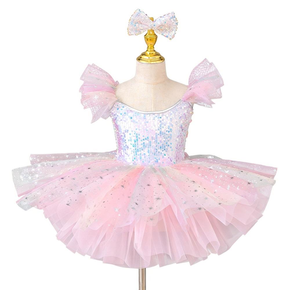 Puffy Kids Ballet Dress Sequin Princess Dress Fashion Ballet Tutu  Dance